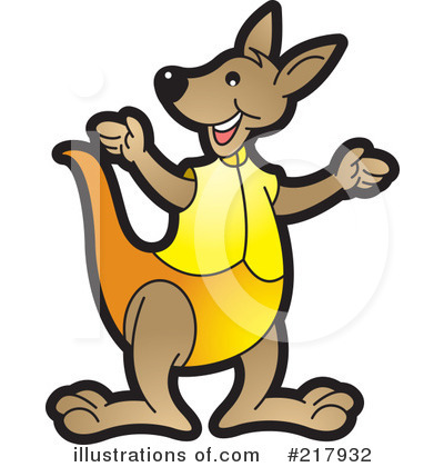 Royalty-Free (RF) Kangaroo Clipart Illustration by Lal Perera - Stock Sample #217932