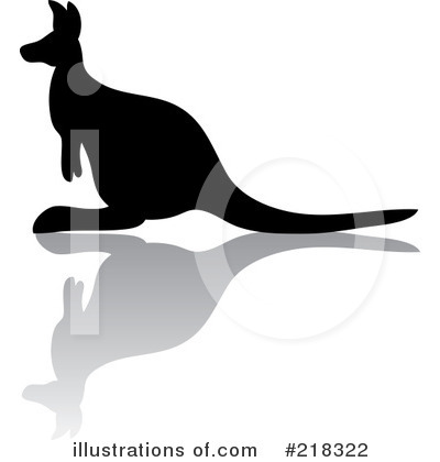 Royalty-Free (RF) Kangaroo Clipart Illustration by Pams Clipart - Stock Sample #218322