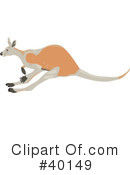 Kangaroo Clipart #40149 by Dennis Holmes Designs