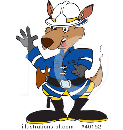 Royalty-Free (RF) Kangaroo Clipart Illustration by Dennis Holmes Designs - Stock Sample #40152