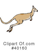 Kangaroo Clipart #40160 by Dennis Holmes Designs