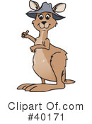Kangaroo Clipart #40171 by Dennis Holmes Designs