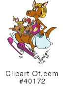 Kangaroo Clipart #40172 by Dennis Holmes Designs