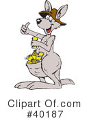 Kangaroo Clipart #40187 by Dennis Holmes Designs