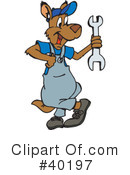 Kangaroo Clipart #40197 by Dennis Holmes Designs