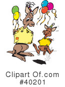 Kangaroo Clipart #40201 by Dennis Holmes Designs