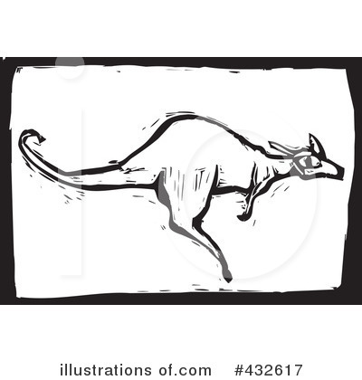 Royalty-Free (RF) Kangaroo Clipart Illustration by xunantunich - Stock Sample #432617