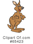 Kangaroo Clipart #65423 by Dennis Holmes Designs