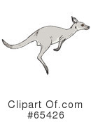 Kangaroo Clipart #65426 by Dennis Holmes Designs