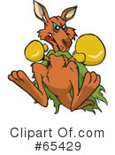 Kangaroo Clipart #65429 by Dennis Holmes Designs