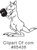 Kangaroo Clipart #65436 by Dennis Holmes Designs