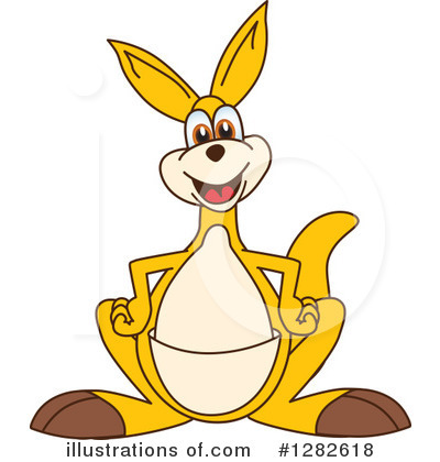 Kangaroo Clipart #1282618 by Mascot Junction