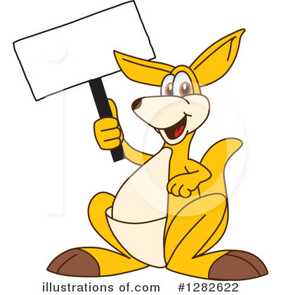 Royalty-Free (RF) Kangaroo Mascot Clipart Illustration by Mascot Junction - Stock Sample #1282622