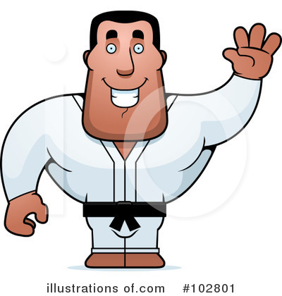 Royalty-Free (RF) Karate Clipart Illustration by Cory Thoman - Stock Sample #102801