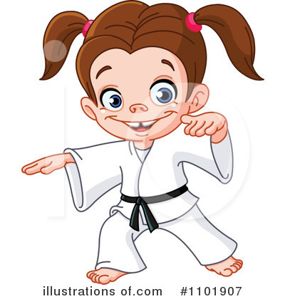 Royalty-Free (RF) Karate Clipart Illustration by yayayoyo - Stock Sample #1101907