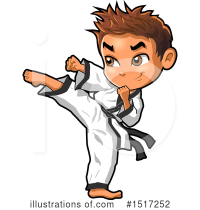 Karate Clipart #1517252 by Clip Art Mascots