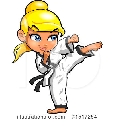 Royalty-Free (RF) Karate Clipart Illustration by Clip Art Mascots - Stock Sample #1517254