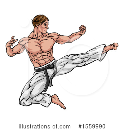 Royalty-Free (RF) Karate Clipart Illustration by AtStockIllustration - Stock Sample #1559990