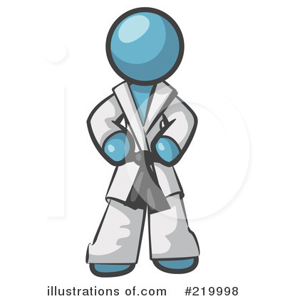 Royalty-Free (RF) Karate Clipart Illustration by Leo Blanchette - Stock Sample #219998