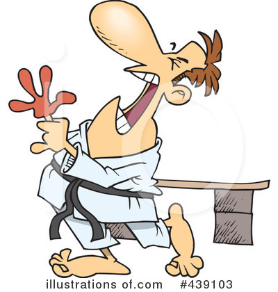 Royalty-Free (RF) Karate Clipart Illustration by toonaday - Stock Sample #439103