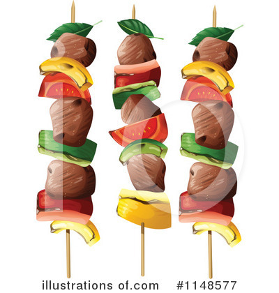 Kebab Clipart #1148577 by Graphics RF