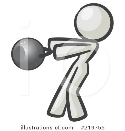 White Design Mascot Clipart #219755 by Leo Blanchette