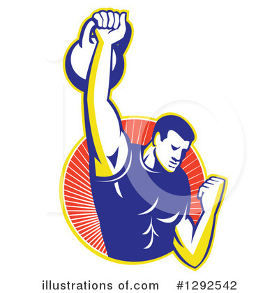 Weightlifter Clipart #1292542 by patrimonio