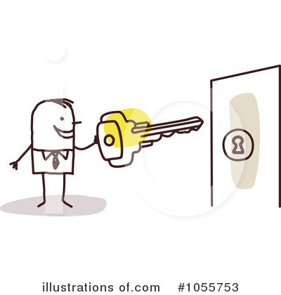 Royalty-Free (RF) Key Clipart Illustration by NL shop - Stock Sample #1055753