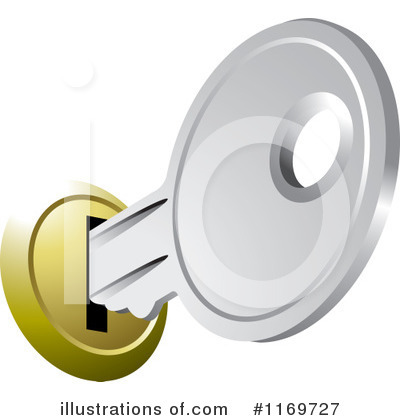 Royalty-Free (RF) Key Clipart Illustration by Lal Perera - Stock Sample #1169727