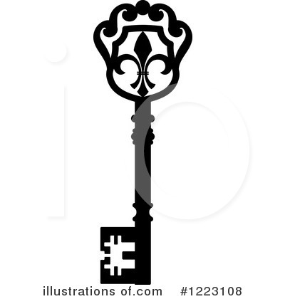 Royalty-Free (RF) Key Clipart Illustration by Vector Tradition SM - Stock Sample #1223108