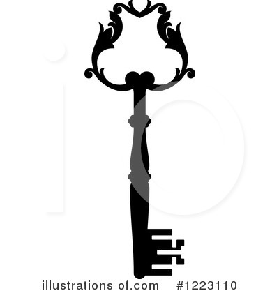 Royalty-Free (RF) Key Clipart Illustration by Vector Tradition SM - Stock Sample #1223110