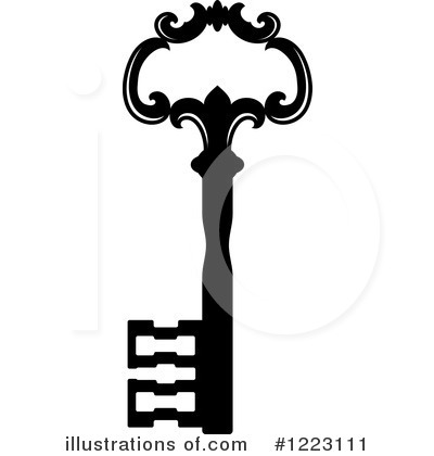 Royalty-Free (RF) Key Clipart Illustration by Vector Tradition SM - Stock Sample #1223111