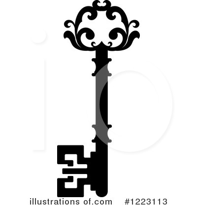 Royalty-Free (RF) Key Clipart Illustration by Vector Tradition SM - Stock Sample #1223113