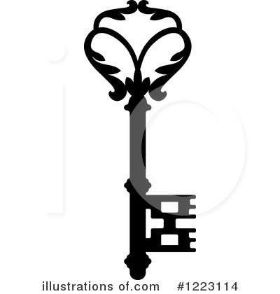 Royalty-Free (RF) Key Clipart Illustration by Vector Tradition SM - Stock Sample #1223114