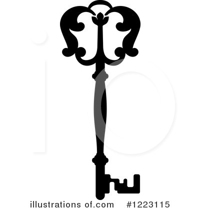 Royalty-Free (RF) Key Clipart Illustration by Vector Tradition SM - Stock Sample #1223115