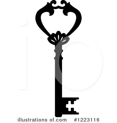 Royalty-Free (RF) Key Clipart Illustration by Vector Tradition SM - Stock Sample #1223116