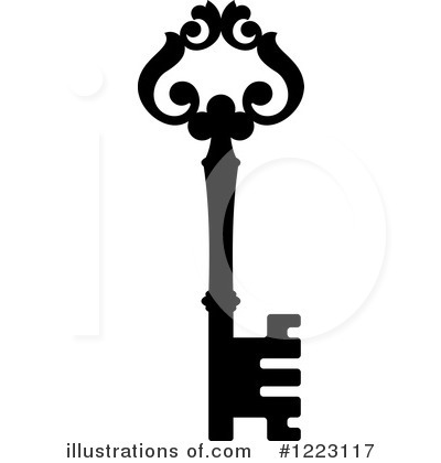 Royalty-Free (RF) Key Clipart Illustration by Vector Tradition SM - Stock Sample #1223117
