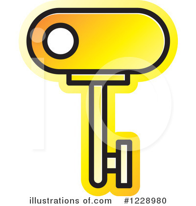 Royalty-Free (RF) Key Clipart Illustration by Lal Perera - Stock Sample #1228980