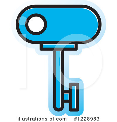 Royalty-Free (RF) Key Clipart Illustration by Lal Perera - Stock Sample #1228983