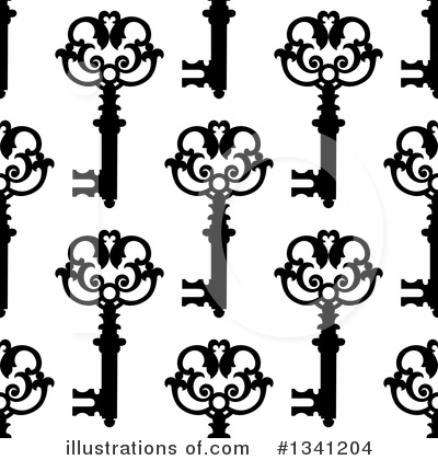 Royalty-Free (RF) Key Clipart Illustration by Vector Tradition SM - Stock Sample #1341204