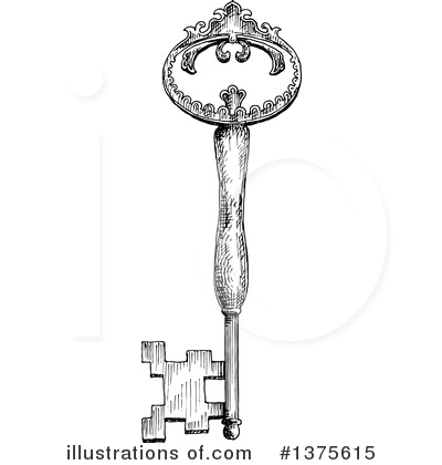 Royalty-Free (RF) Key Clipart Illustration by Vector Tradition SM - Stock Sample #1375615