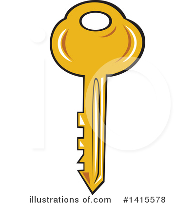 Royalty-Free (RF) Key Clipart Illustration by patrimonio - Stock Sample #1415578