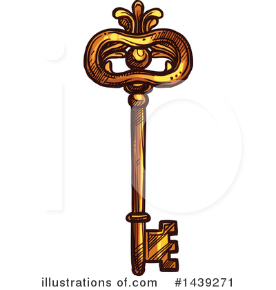 Royalty-Free (RF) Key Clipart Illustration by Vector Tradition SM - Stock Sample #1439271
