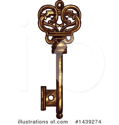 Royalty-Free (RF) Key Clipart Illustration by Vector Tradition SM - Stock Sample #1439274