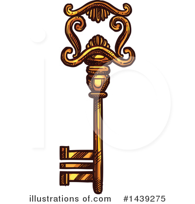 Royalty-Free (RF) Key Clipart Illustration by Vector Tradition SM - Stock Sample #1439275