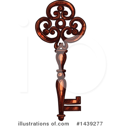Royalty-Free (RF) Key Clipart Illustration by Vector Tradition SM - Stock Sample #1439277