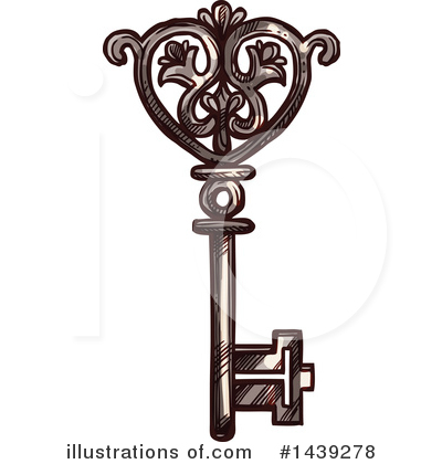 Royalty-Free (RF) Key Clipart Illustration by Vector Tradition SM - Stock Sample #1439278