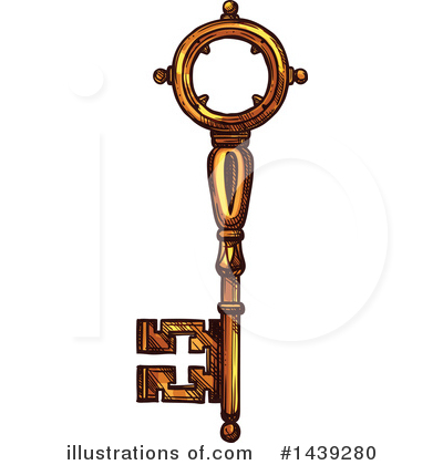 Royalty-Free (RF) Key Clipart Illustration by Vector Tradition SM - Stock Sample #1439280