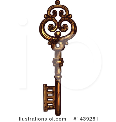 Royalty-Free (RF) Key Clipart Illustration by Vector Tradition SM - Stock Sample #1439281