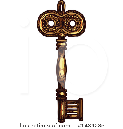 Royalty-Free (RF) Key Clipart Illustration by Vector Tradition SM - Stock Sample #1439285